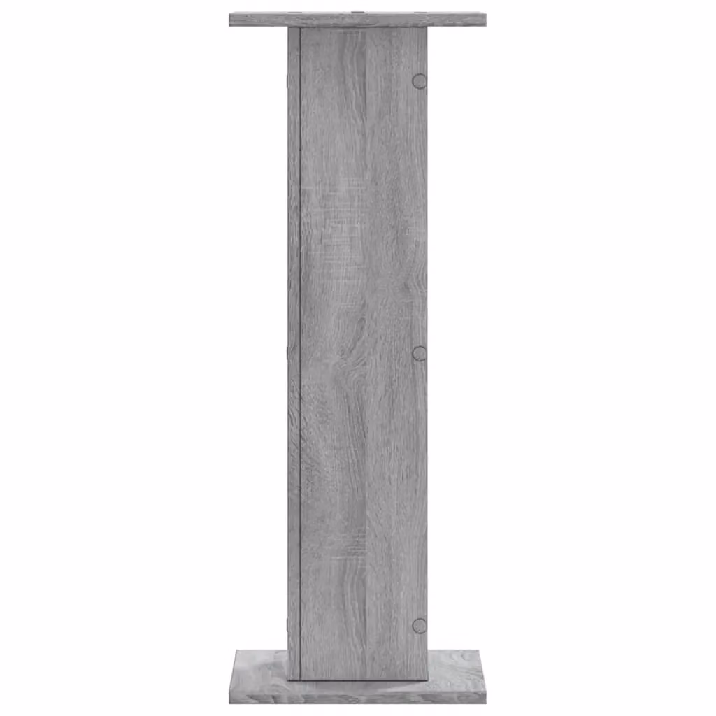 Berkfield Home Set of 2 Modern Grey Engineered Wood Plant Stands, W/D/H: 30 x 30 x 80 cm – 4