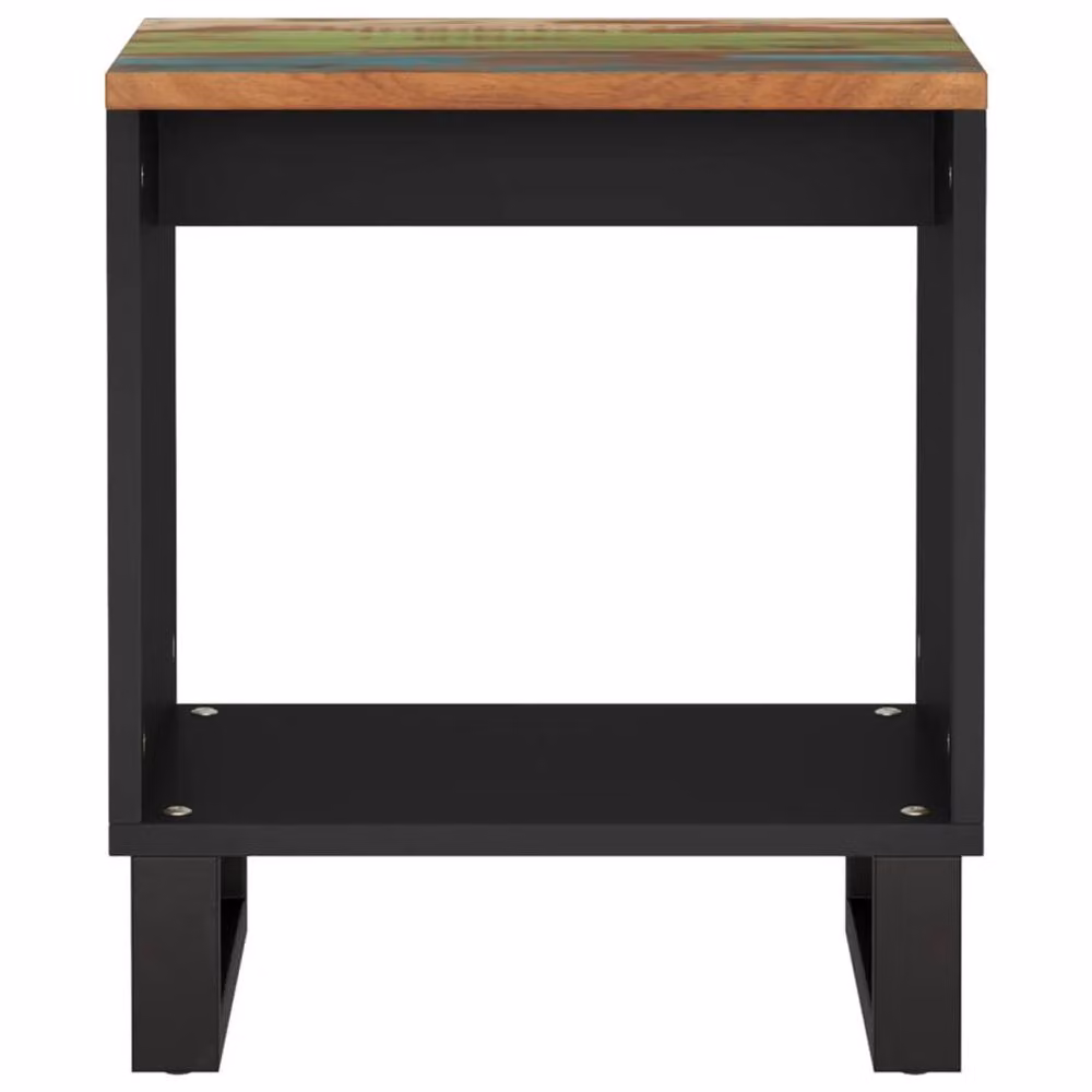 Berkfield Home Industrial Coffee Table in Brown, Solid and Engineered Wood, W/D/H: 40 x 31 x 46 cm – 4