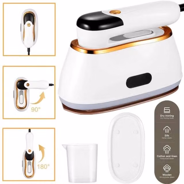 FLAVORA 1200 W Handheld Portable Clothes Steamer in White – 1