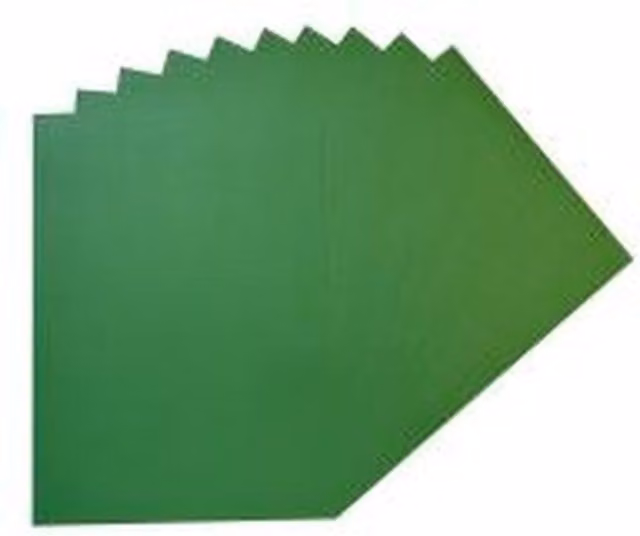Janrax Pack of 100 Green A4 Matte Construction Paper Sheets, 75gsm