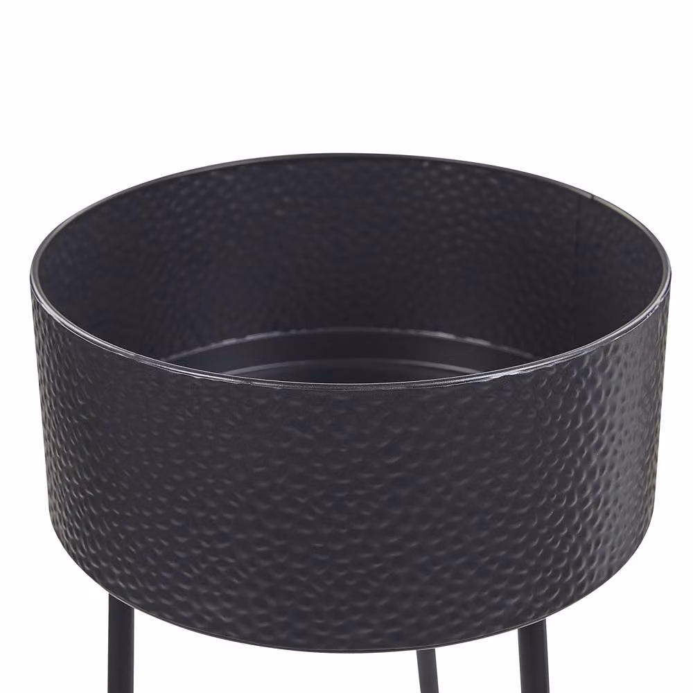 Wyld and Coco Black Matt Metal Industrial Tripod Plant Stand W/D/H: 29 x 26 x 50 cm – 3