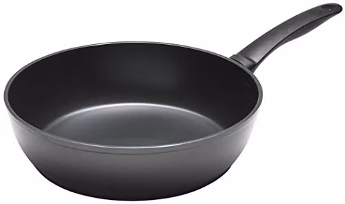 Kuhn Rikon Black Non-Stick Forged Aluminium High Wall Frying Pan and Wok, 24 cm – 1