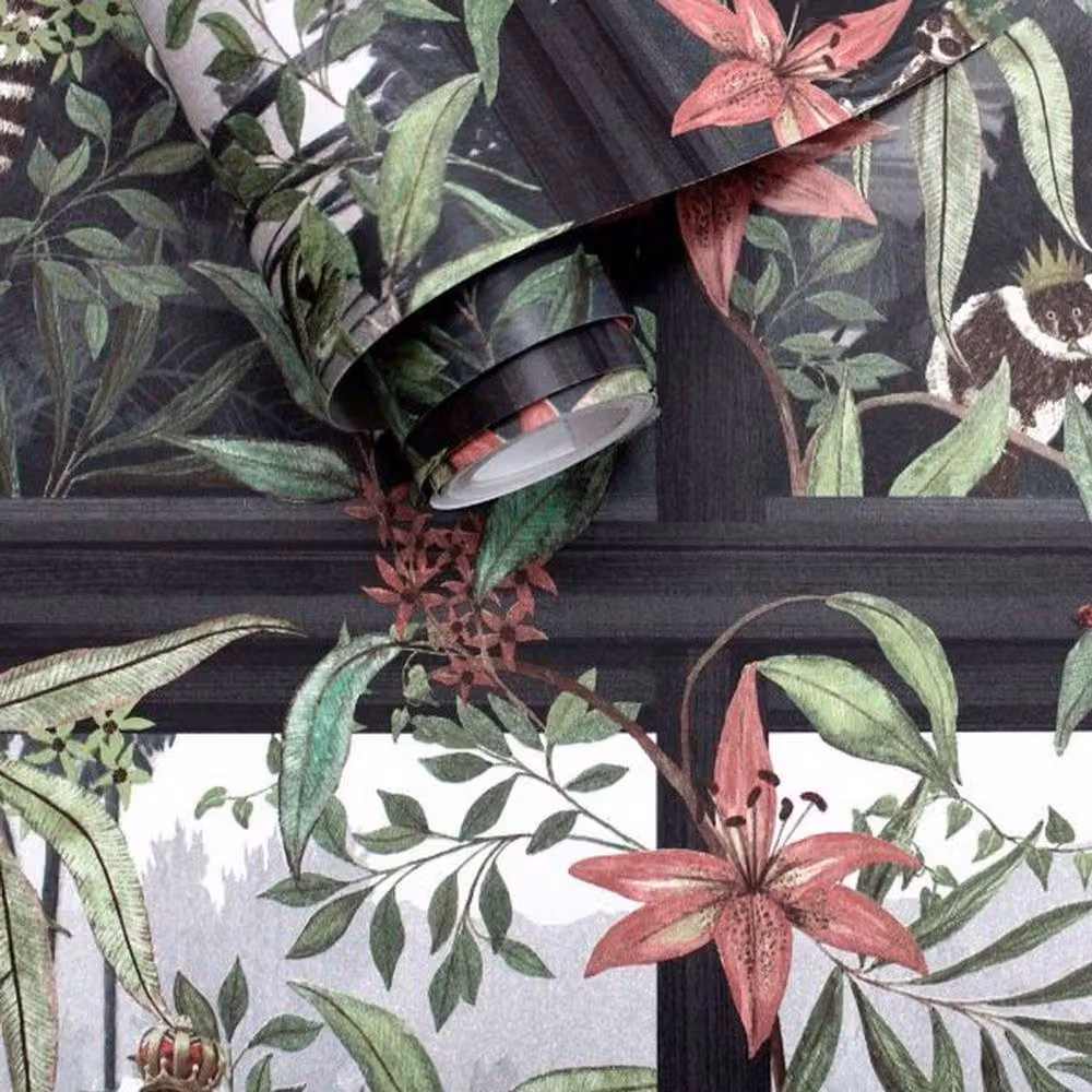 Holden Décor Comoro Charcoal Animal Print Non-Woven Vinyl Wallpaper – 2