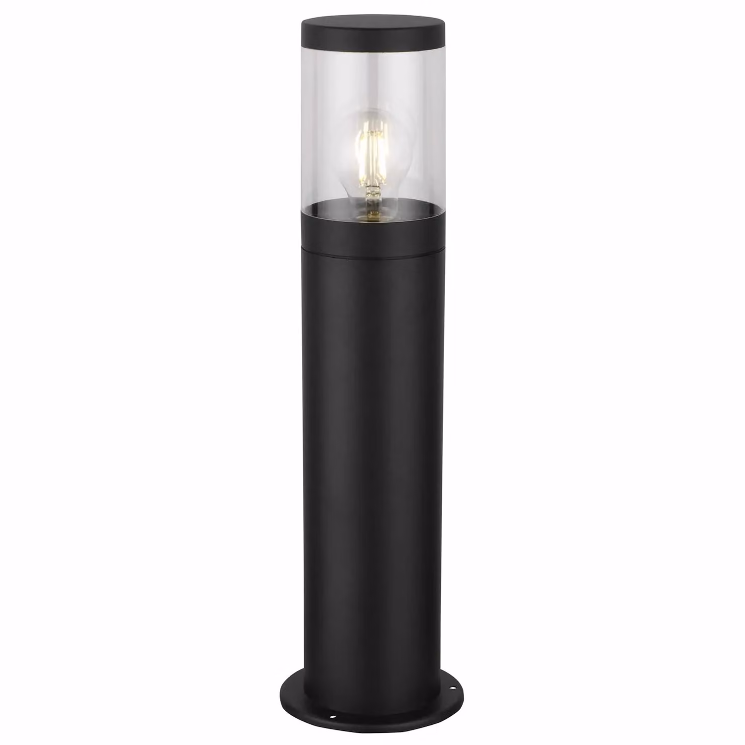 First Choice Lighting Storm Set of 2 Black IP44 Outdoor LED Post Lights, Height: 50 cm – 2