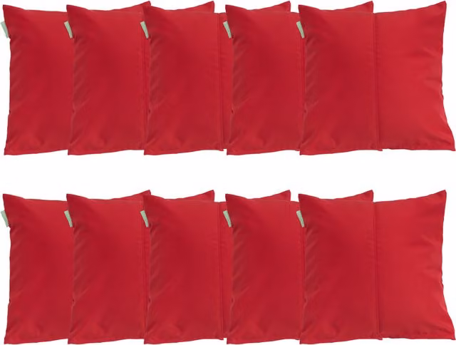 Gardenista Premium Red Square Garden Scatter Cushion, W/D/H: 45.72 x 45.72 x 45.72 cm
