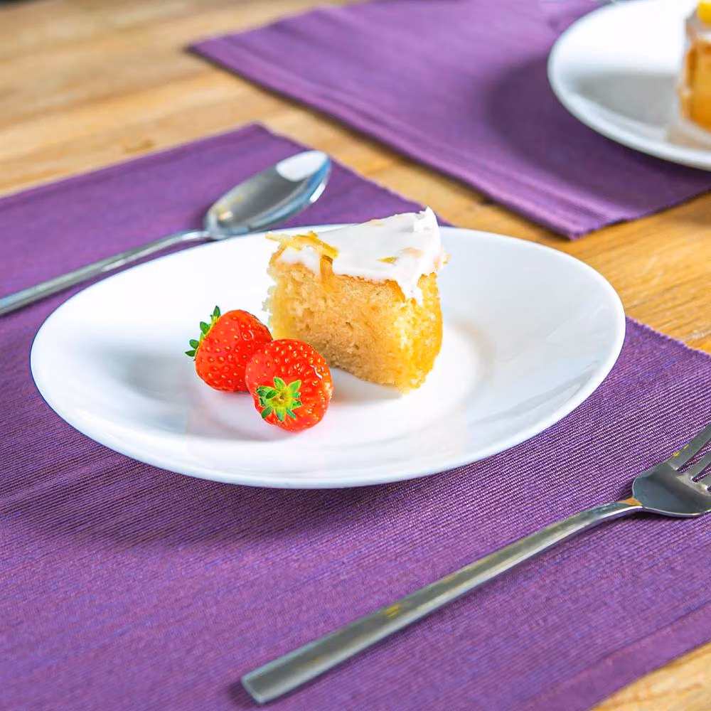 Bormioli Rocco Prometeo White Glass Dinner Plates, Pack of 6, W: 27 cm, D: 24 cm – 4