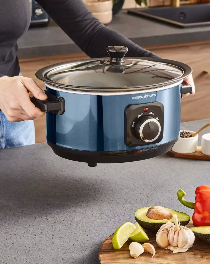 Morphy Richards Accents 3.5L Sear & Stew Slow Cooker, Blue – 7