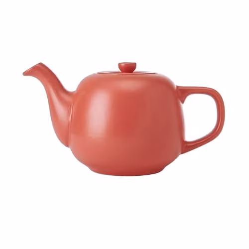 La Cafetière Red Ceramic Stoneware Teapot, 600ml