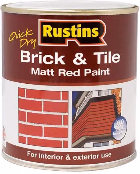 Rustins Quick Dry Brick and Tile Paint Matt Red 1 l – 2
