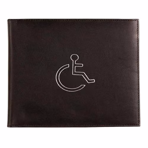 Mala Leather Odyssey Genuine Leather Disabled Badge and ID Wallet, Black, W/D/H: 17 x 13.5 x 0.5 cm – 1