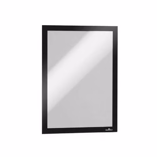 Durable DURAFRAME Self-Adhesive A4 Magnetic Sign Holder, Black, Pack of 10 – 3