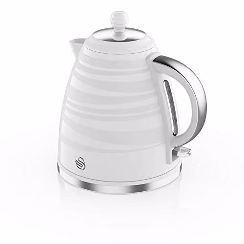Swan Symphony 1.7 Litre Jug Kettle in White – 1