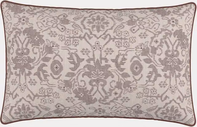 Bedeck of Belfast Kassi Pure Cotton Floral Cushion in Light Pink Mix