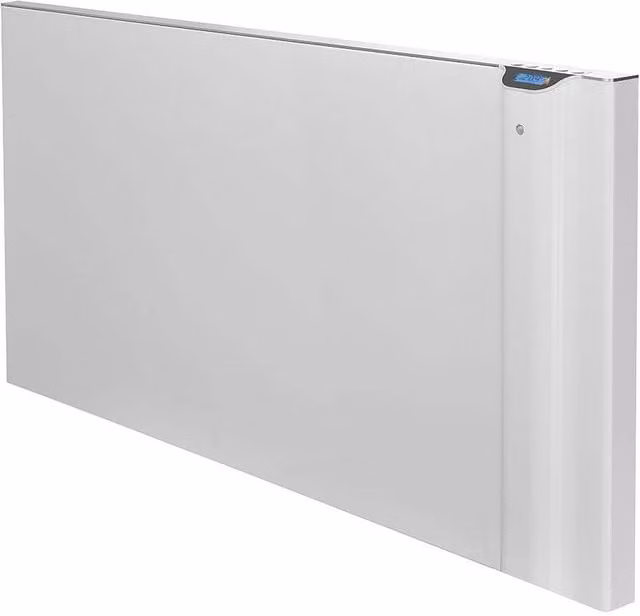 Radialight Klima White Wall Mounted Aluminium Convector Electric Panel Heater with Thermostat, Timer and Open Window Detection