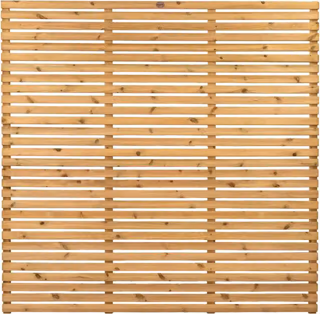 Ruby UK Impregnated Single Slatted Planed Wood Board, Brown, Height: 120 cm