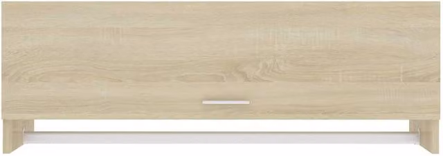 Berkfield Home Sonoma Oak Wardrobe in Beige, W: 100 cm, D: 32.5 cm, H: 35 cm – 1