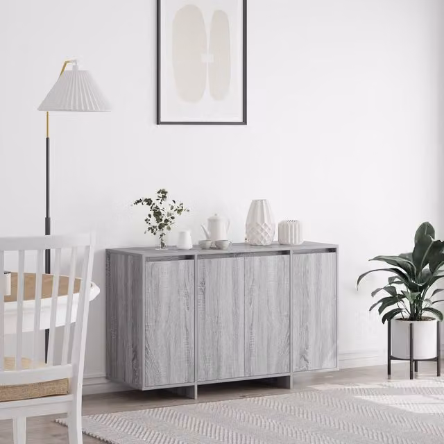 Berkfield Home Modern Sideboard in Grey Sonoma, W/D/H: 120 x 41 x 75 cm – 1