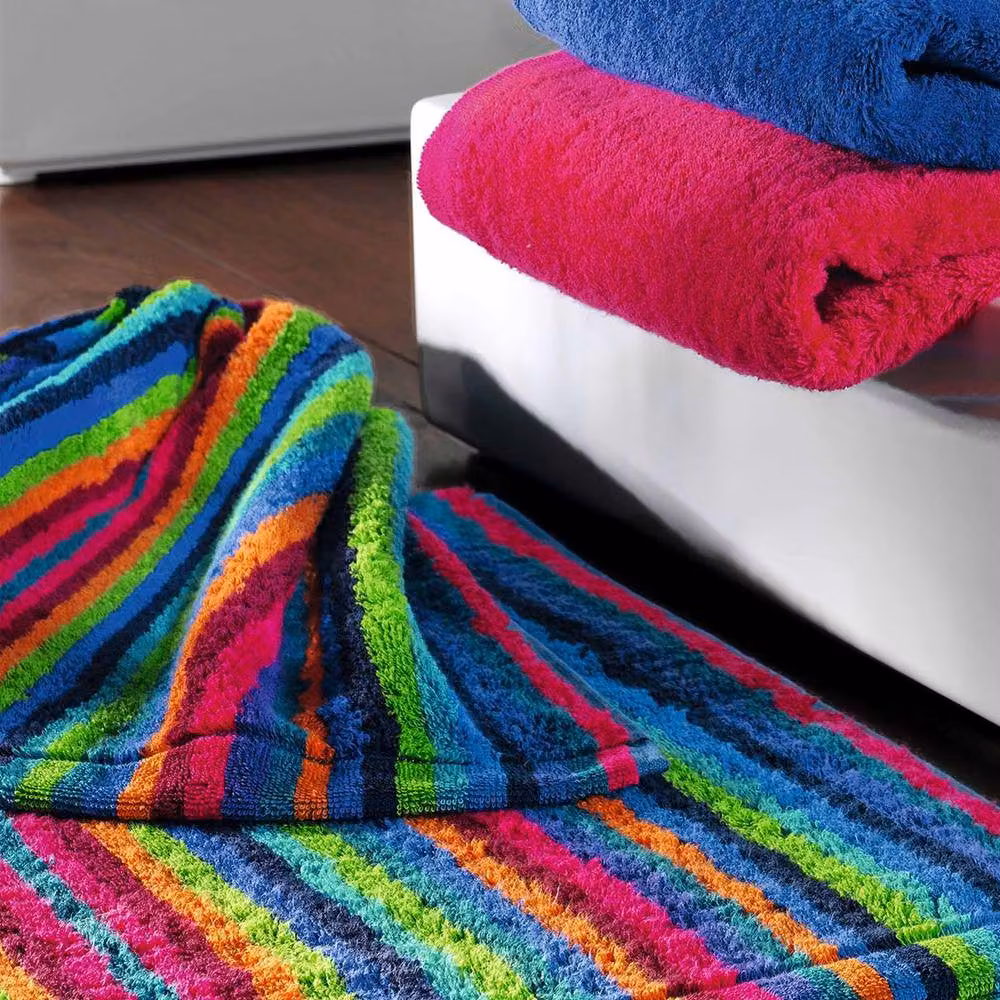 Cawo C Life Style Striped Cotton Terry Towel, Multicolour, Pack of 1 – 4