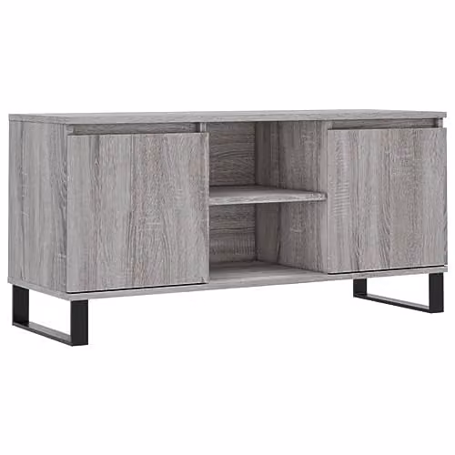 vidaXL Grey Sonoma TV Cabinet in Engineered Wood W/D/H: 104 x 35 x 50 cm – 1