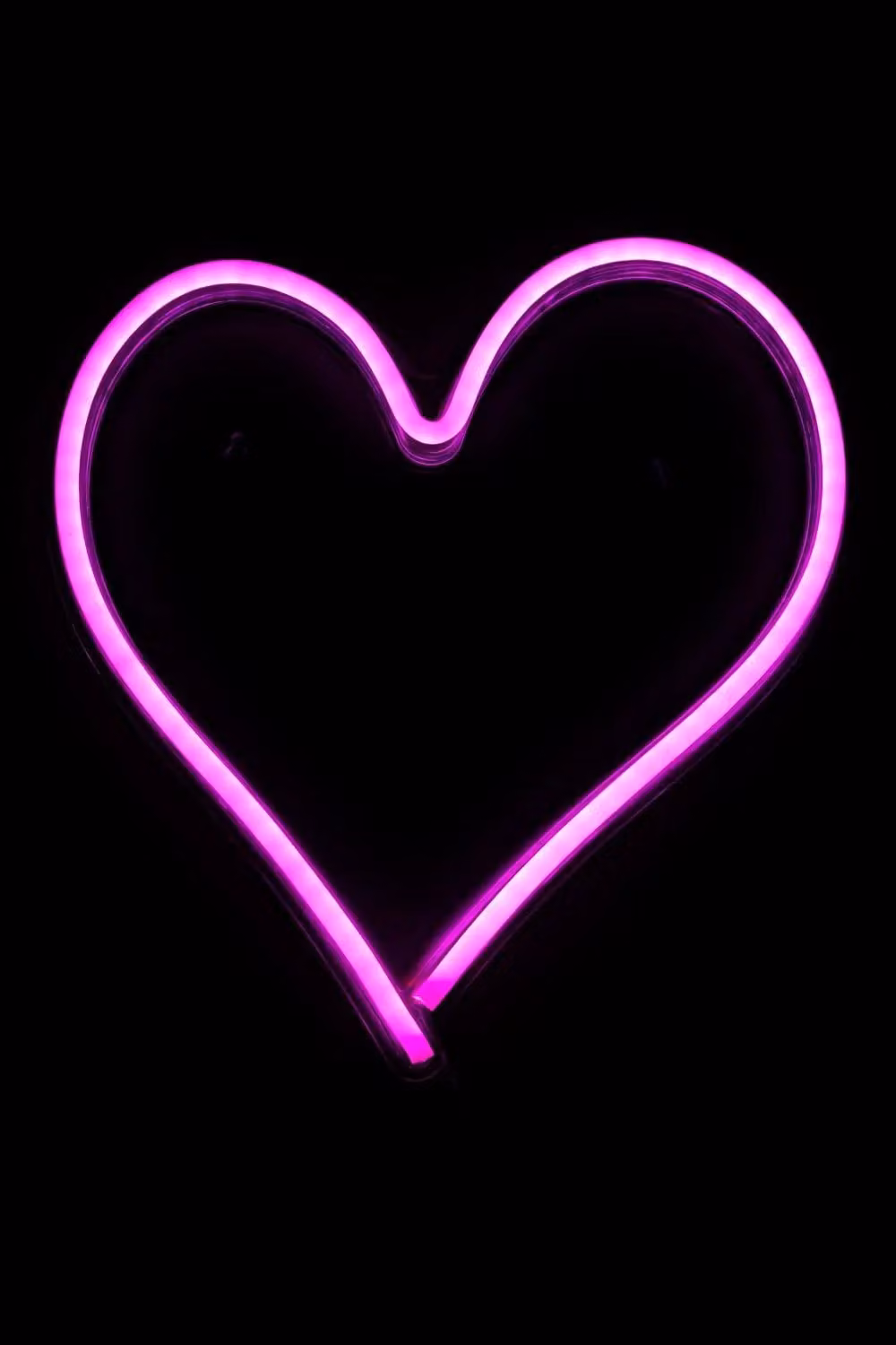 BHS Lighting Glow Heart Pink LED Neon Wall Light – 2