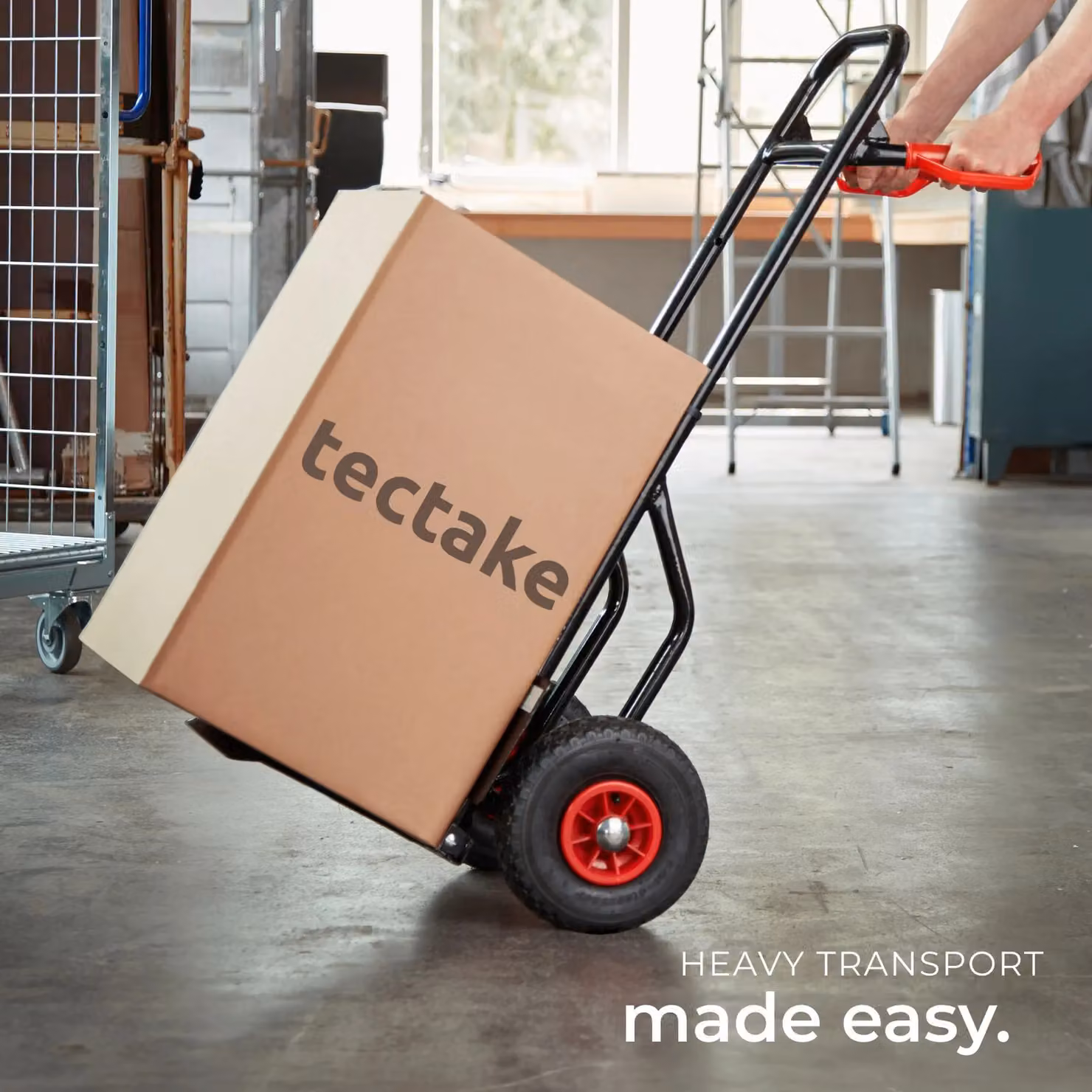 tectake Sack Barrow in Black with 200kg Capacity – 7