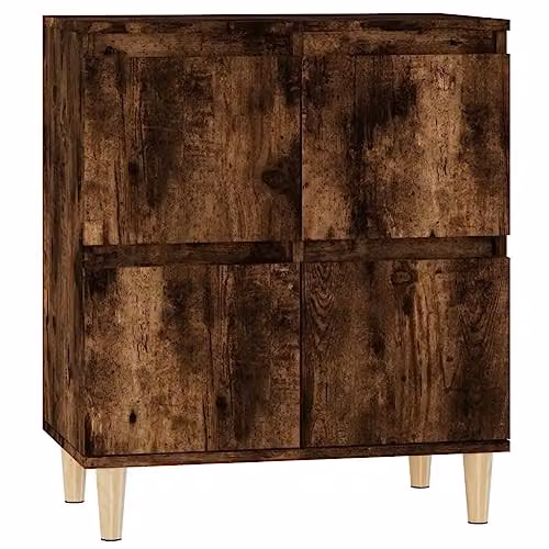 vidaXL Scandinavian Sideboard in Smoked Oak, Brown, W/D/H: 60 x 35 x 70 cm – 1
