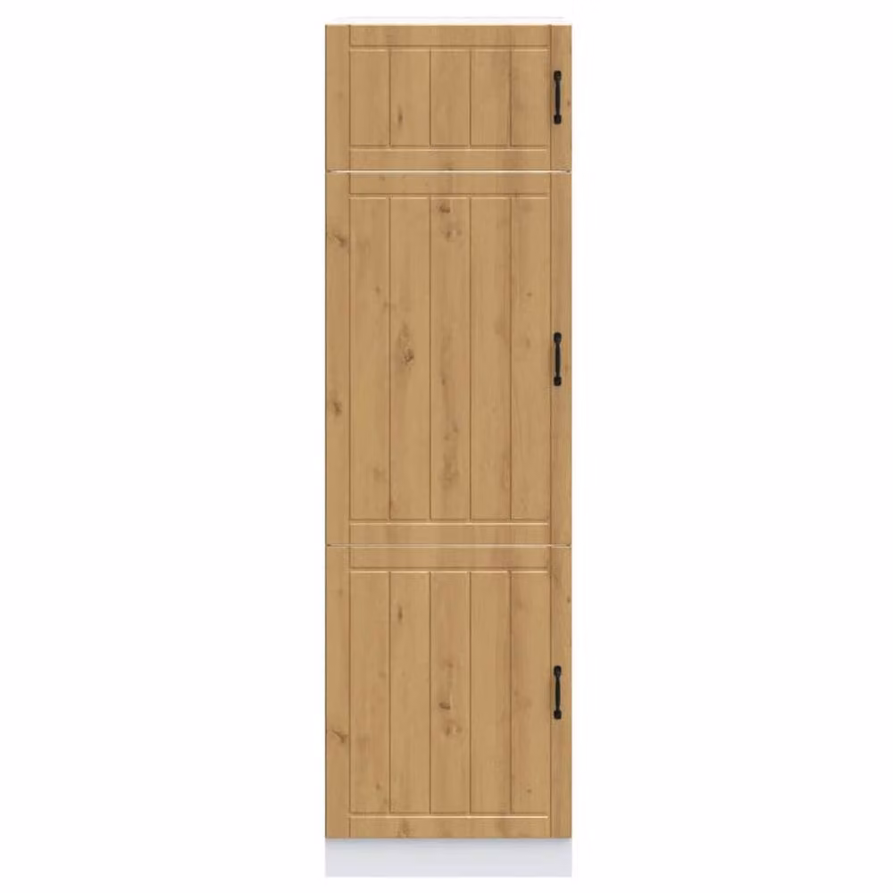 Berkfield Home Lucca Artisan Oak Kitchen Cupboard Tall Unit in Brown – 2
