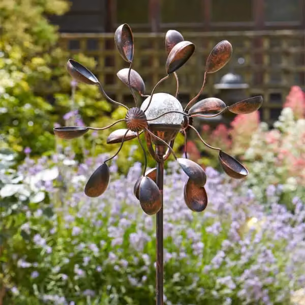 Marco Paul Gemini Solar Wind Spinner in Bronze, Height: 130 cm – 2