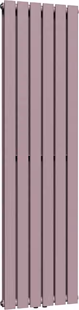Lux Heat Flat Coloured Vertical Double Radiator in Lavender Mist, H: 160 cm x W: 42 cm