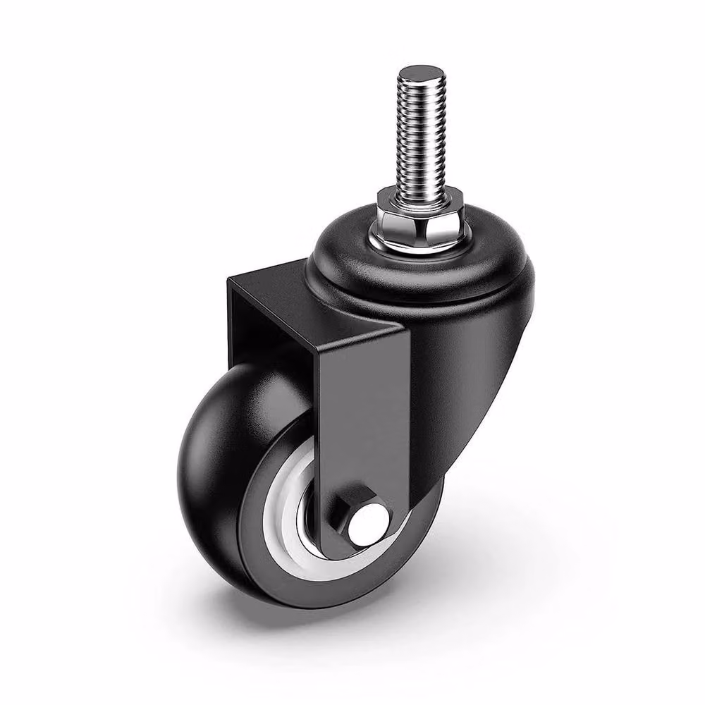 FLAVORA 4-Piece Heavy Duty Swivel Casters, Black, W: 52 cm – 3