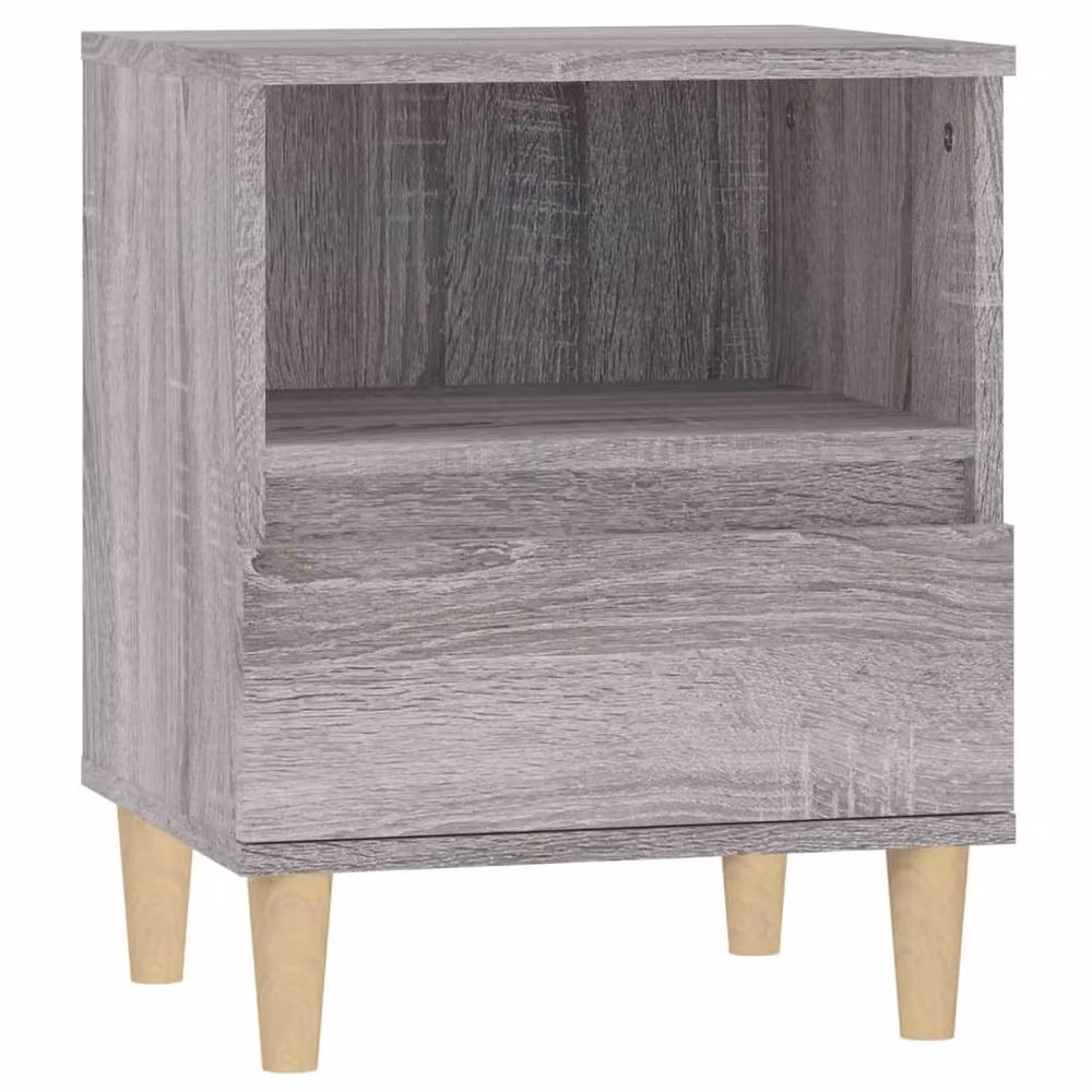 Berkfield Home Elegant Bedside Cabinet in Grey Sonoma, W/D/H: 40 x 35 x 50 cm – 2
