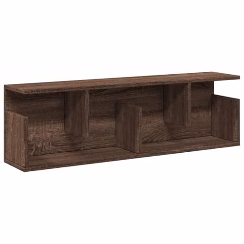 vidaXL Modern Wall Cabinet in Brown Oak Engineered Wood, W: 100 cm, D: 30 cm, H: 30 cm – 1