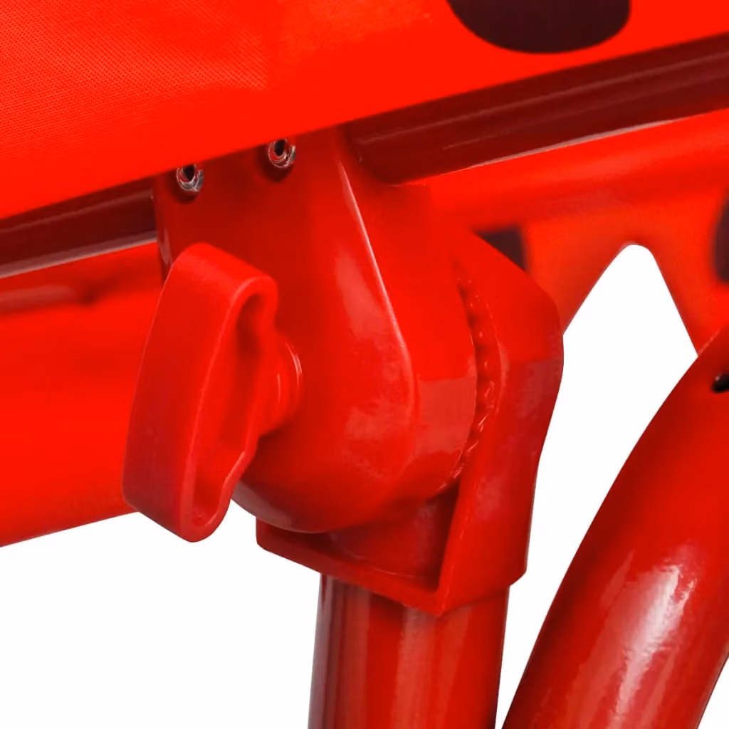 Berkfield Home Kids Swing Seat with Sun Canopy in Red – 3