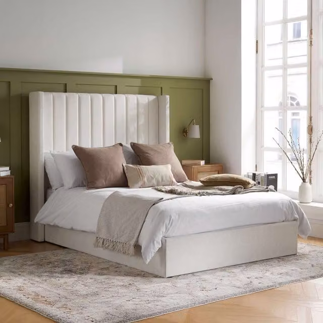 Birlea Maisey Ottoman Bed in Cream Linen