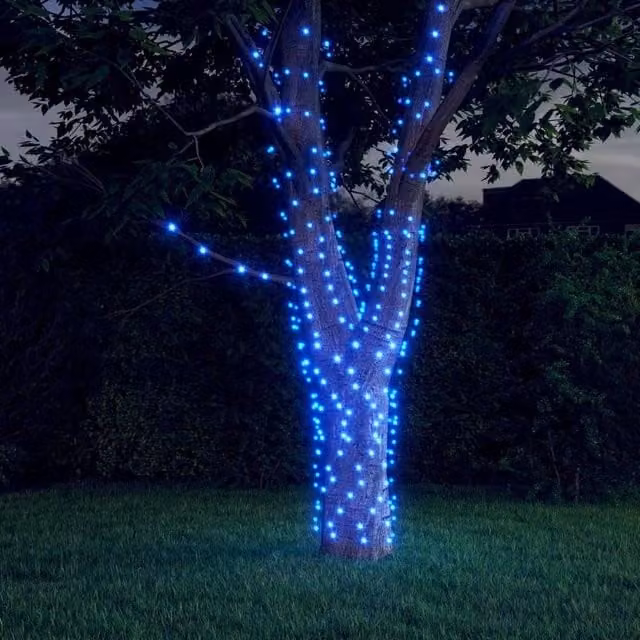 Berkfield Home Solar LED Fairy Lights, 5 Pack, Blue, Indoor and Outdoor Use