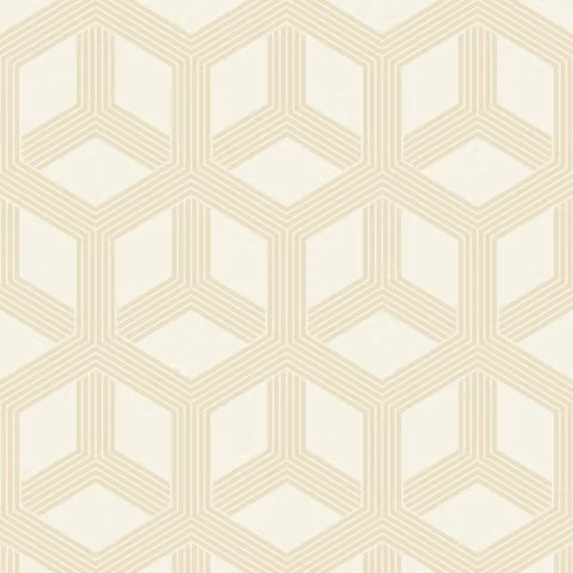 Muriva Galactik Hexa Cream Geometric Modern Yellow Product