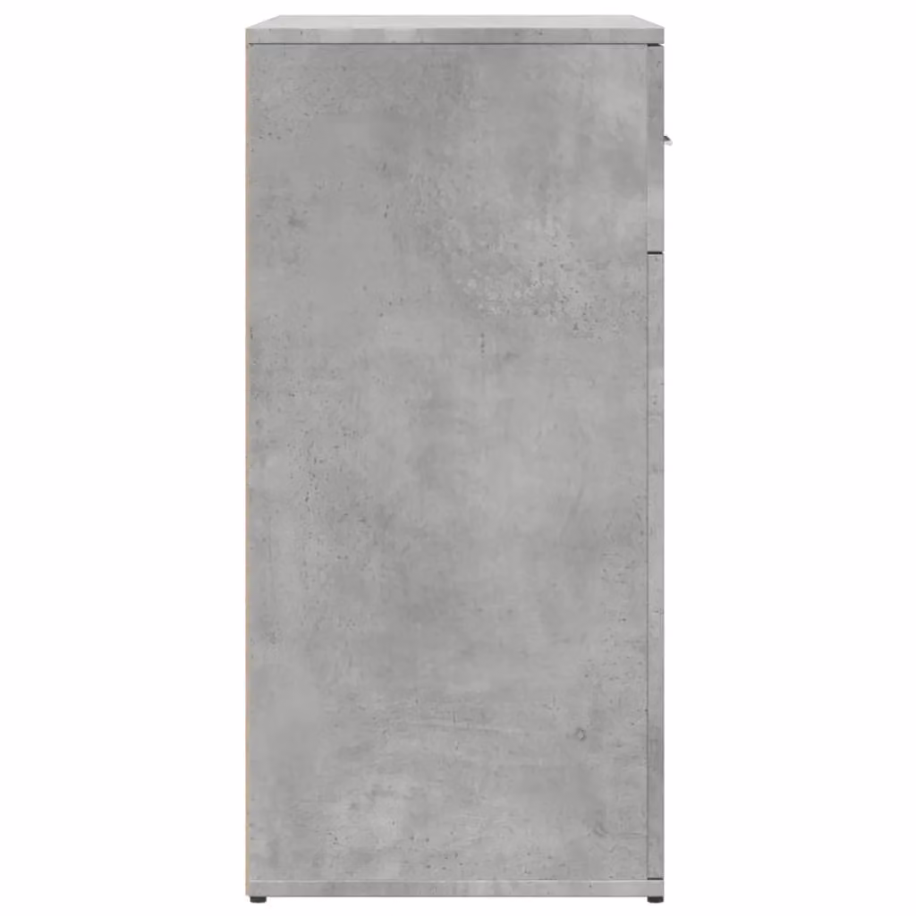 Berkfield Home Set of 2 Modern Sideboards in Concrete Grey, W/D/H: 79 x 38 x 80 cm – 2