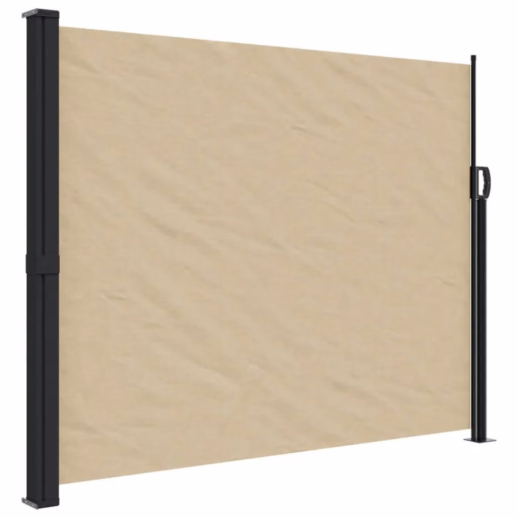 Berkfield Home Retractable Side Awning in Beige, W/H: 600 x 160 cm – 2