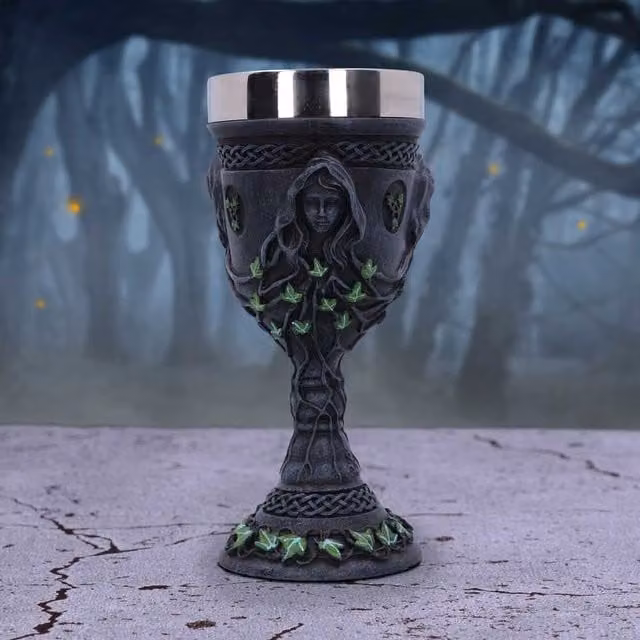 Nemesis Now Mother Maiden and Crone Chalice, Black, Height: 21 cm