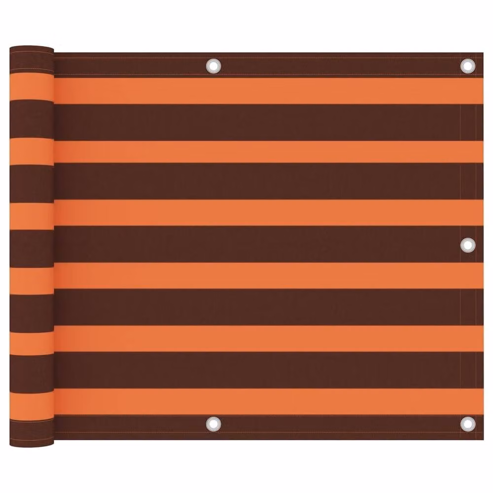 Berkfield Home Modern Balcony Screen in Orange and Brown, W: 75 cm, H: 300 cm – 2