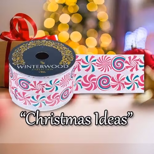 VFM e-Store Christmas Party Hanging Textile Ornament, Striped Geometric Design, Pink, White and Blue, W/H: 7 x 10 cm – 5