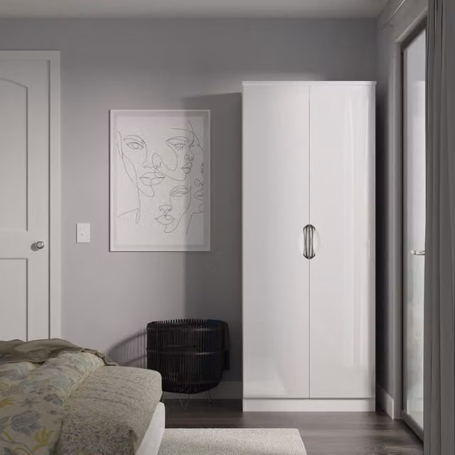 Ready Assembled 2 U Holborn 2 Door White Wardrobe