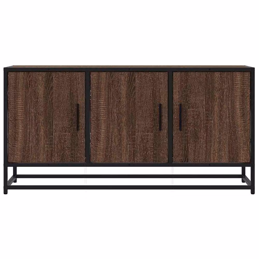 Berkfield Home Industrial TV Cabinet in Brown Oak, W/D/H: 100 x 35 x 50 cm – 4