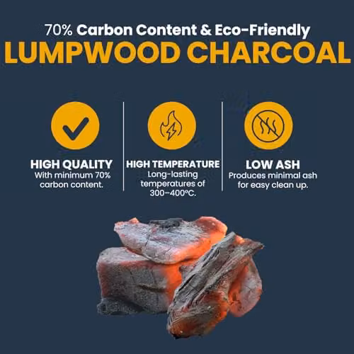 Ecoblaze Premium Restaurant Grade Lumpwood Charcoal, 10 kg – 2