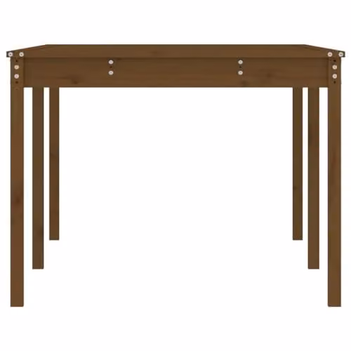 vidaXL Garden Table in Honey Brown, Solid Pine Wood, W: 203.5 cm, D: 100 cm, H: 76 cm – 3