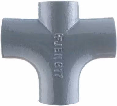 Halifax Cast Iron Double Rad Curve Branch Drainage Component, 88 Degree, Grey, 150mm and 100mm