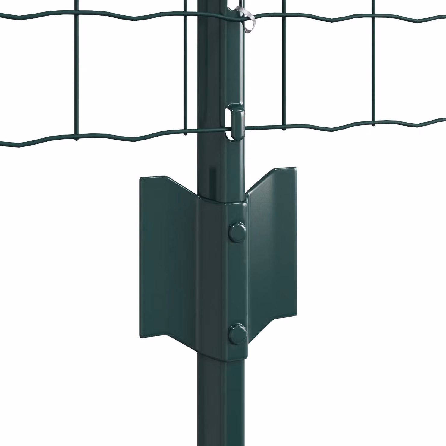 Berkfield Home Euro Fence with 5 U Posts, Green Steel – 4