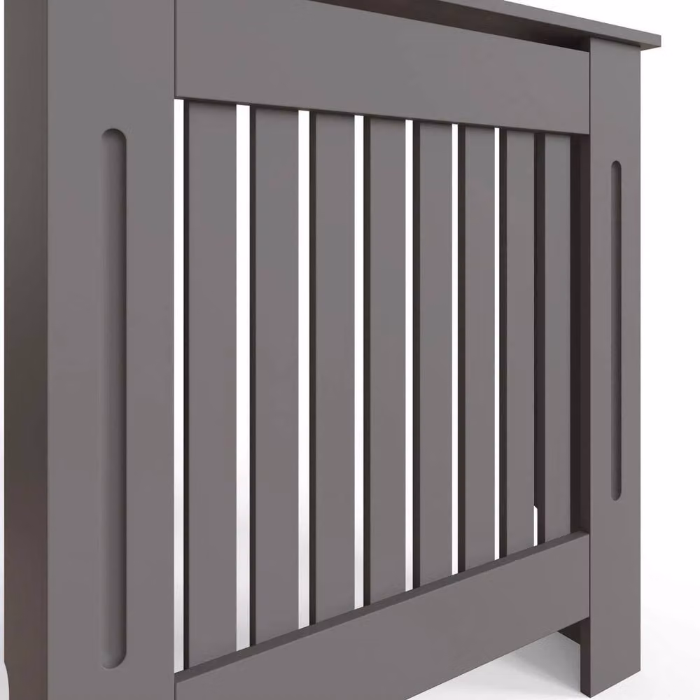 Havendro Small Vertical Slat Grey MDF Radiator Cover – 2