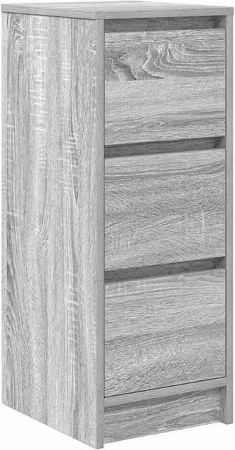 Berkfield Home Grey Sonoma Sideboard in Engineered Wood W/D/H: 29.5 x 34 x 76 cm