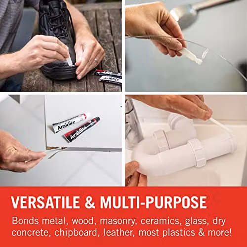 Araldite Rapid Setting Transparent Epoxy Glue, 2 x 15 ml Tubes – 3